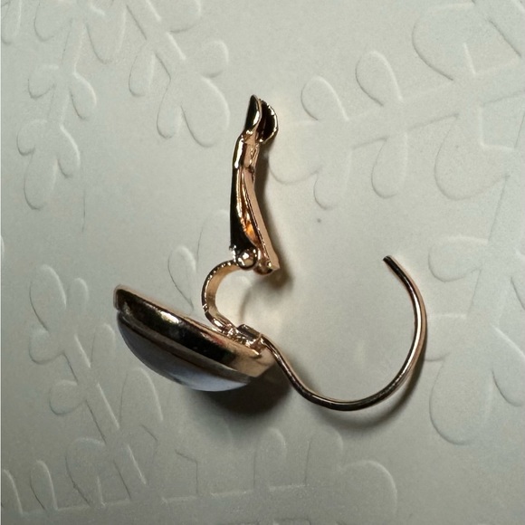 ❄️ SALE! NEW Holiday Rose Gold Leverback Christmas Earrings Animal Print Cross - Picture 8 of 11